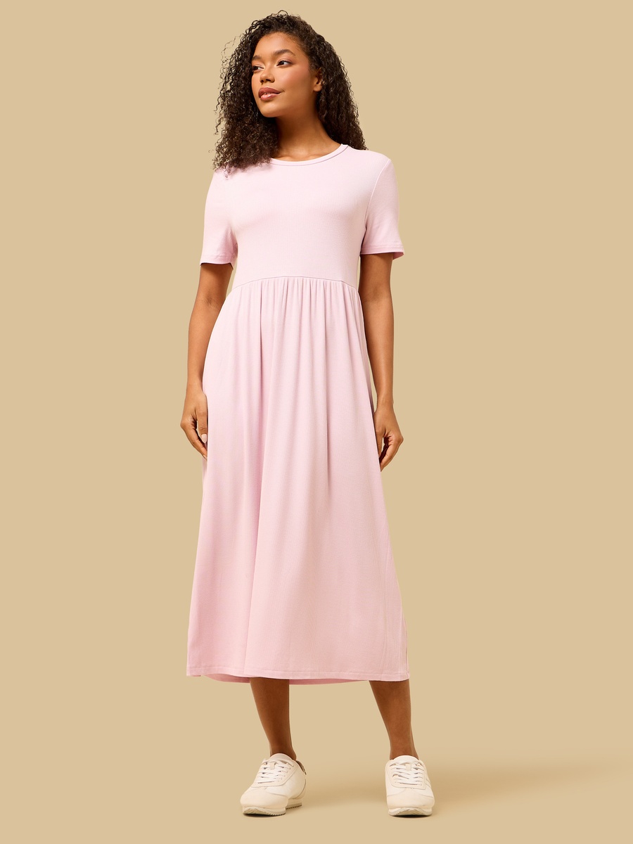 Ribbed Midi Dress