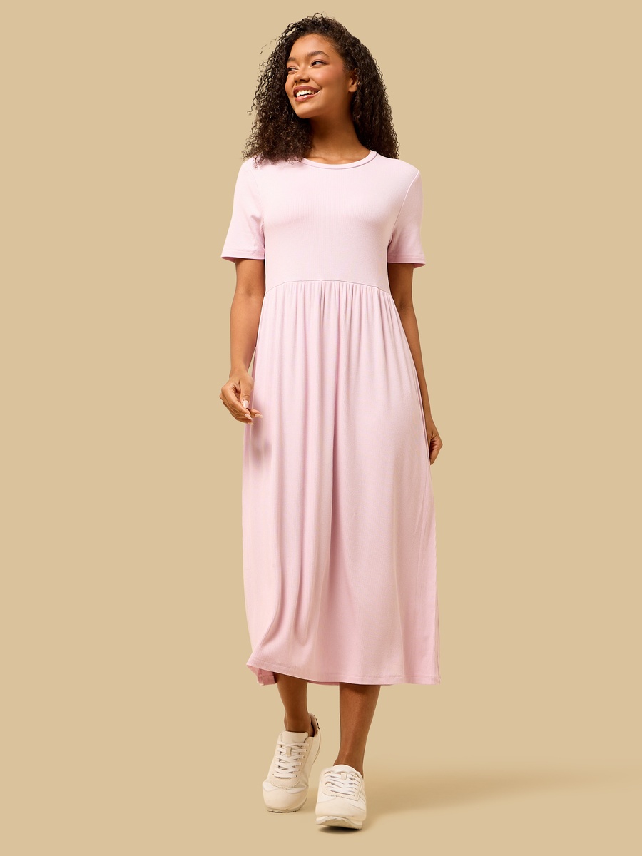 Ribbed Midi Dress