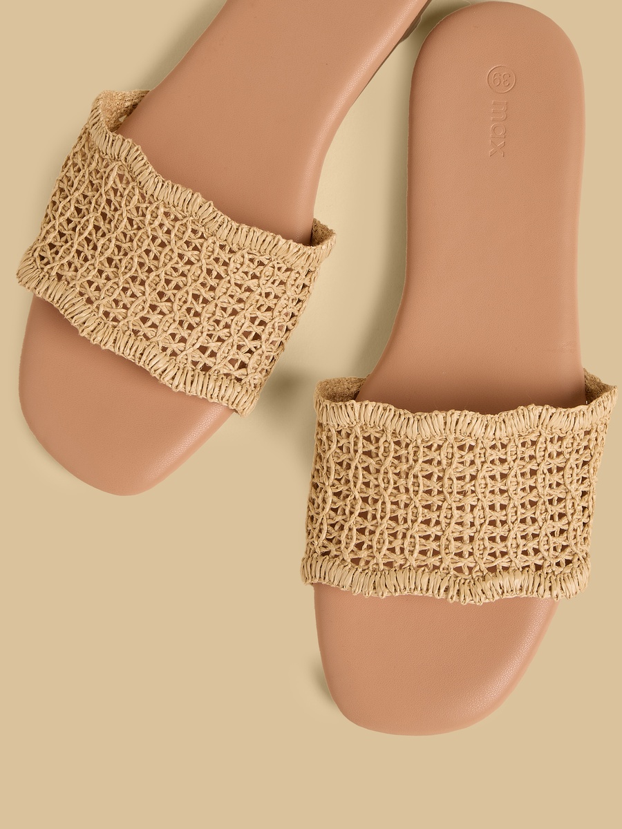 Textured Flat Sandals