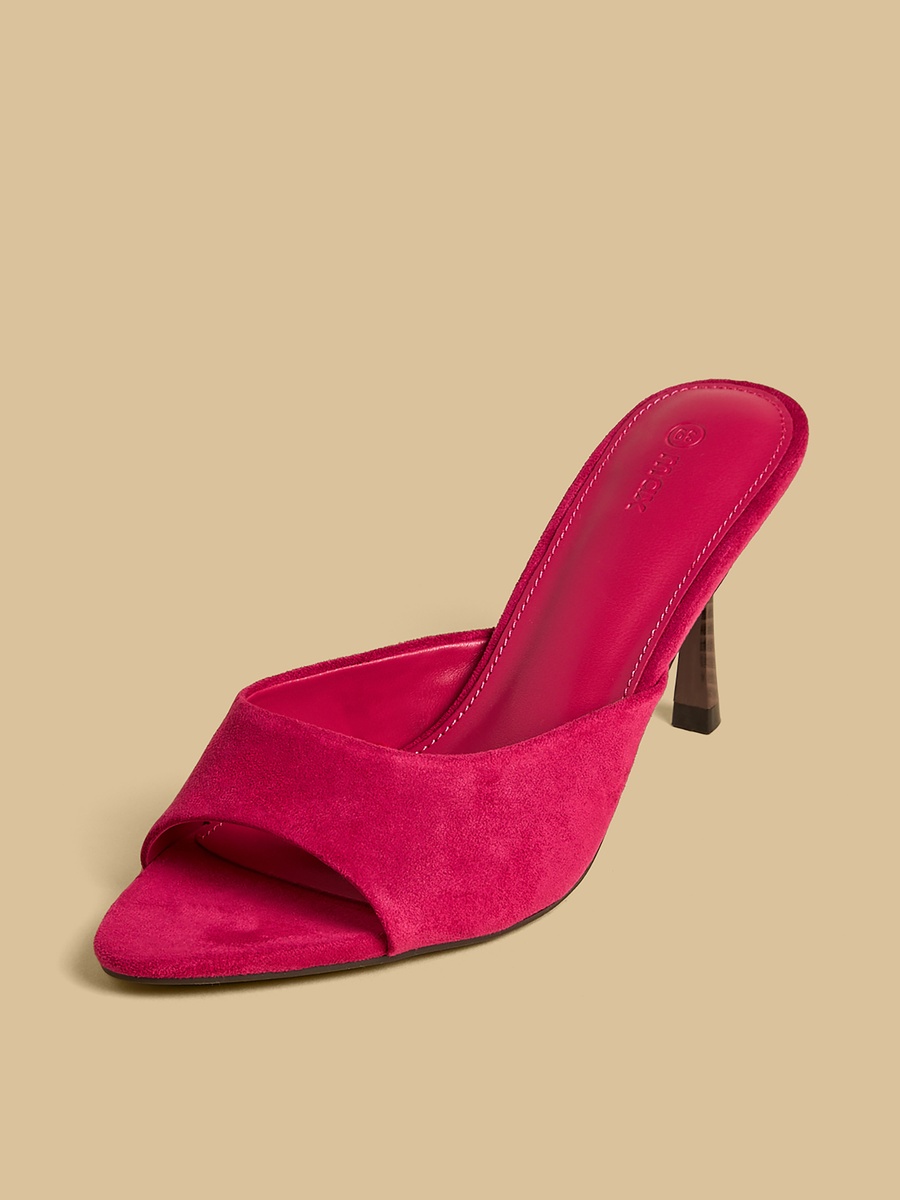 Peep-Toe Stiletto Heel Sandals