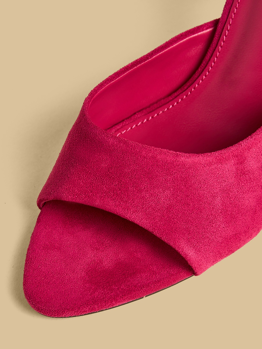 Peep-Toe Stiletto Heel Sandals