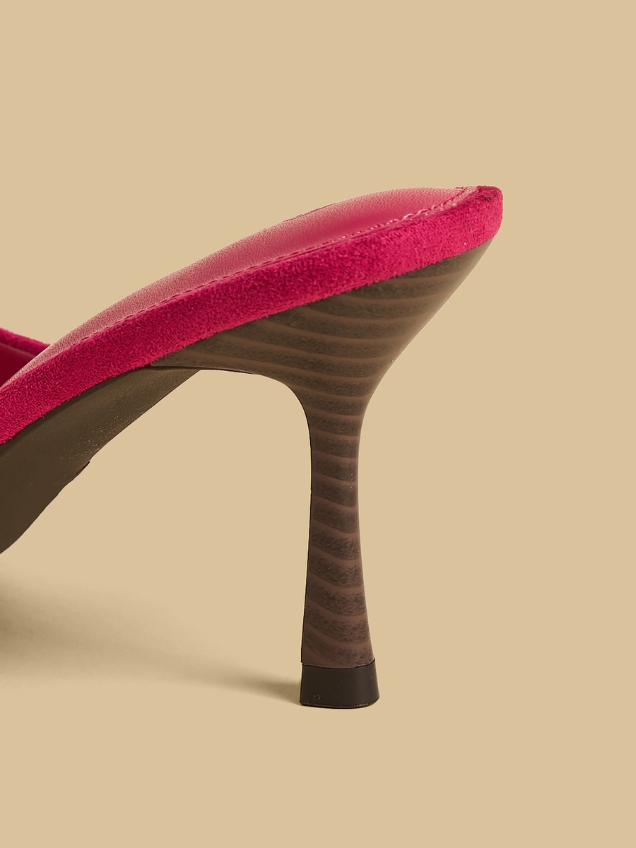 Peep-Toe Stiletto Heel Sandals