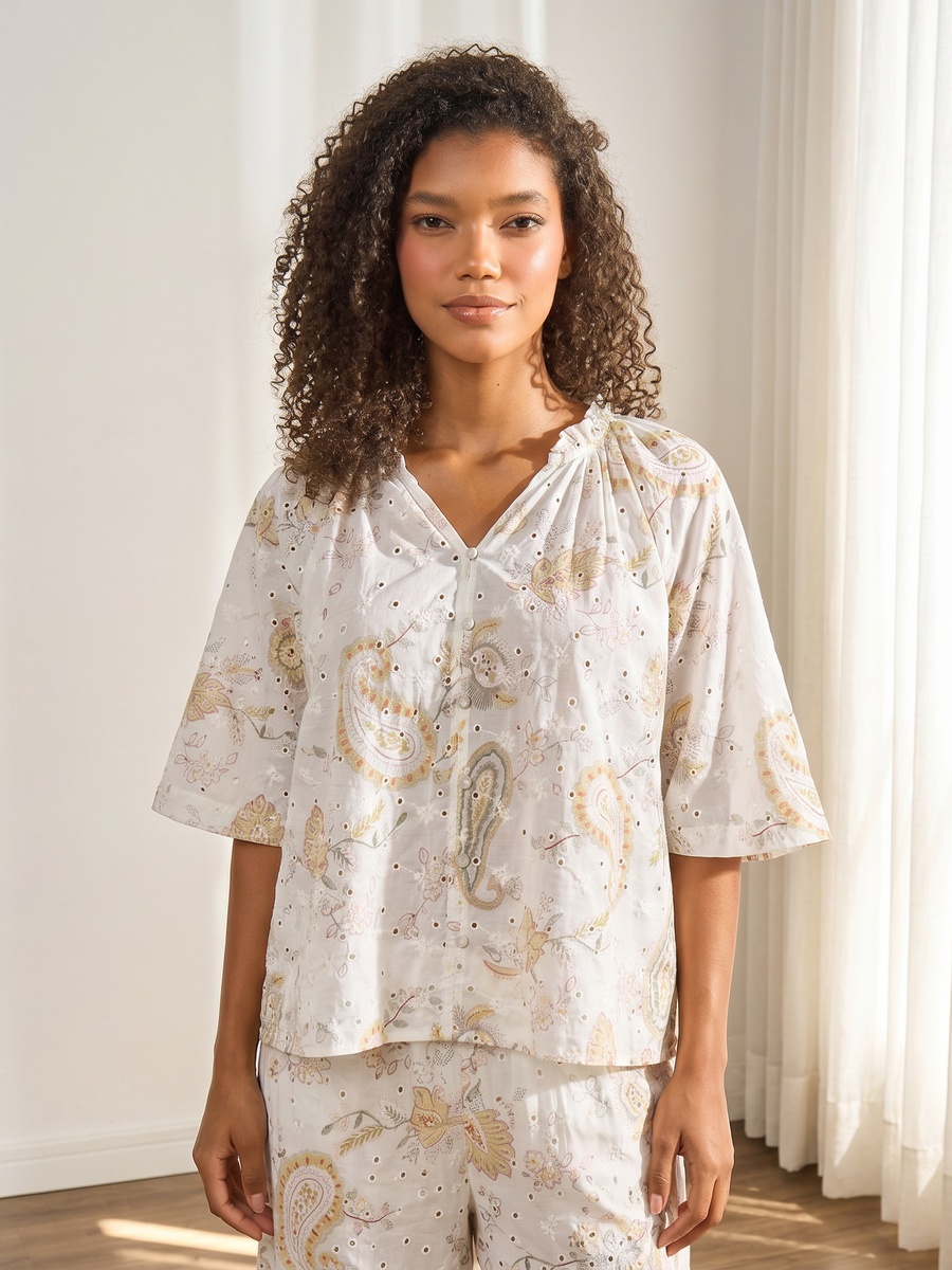 Paisley Print Pyjama Set