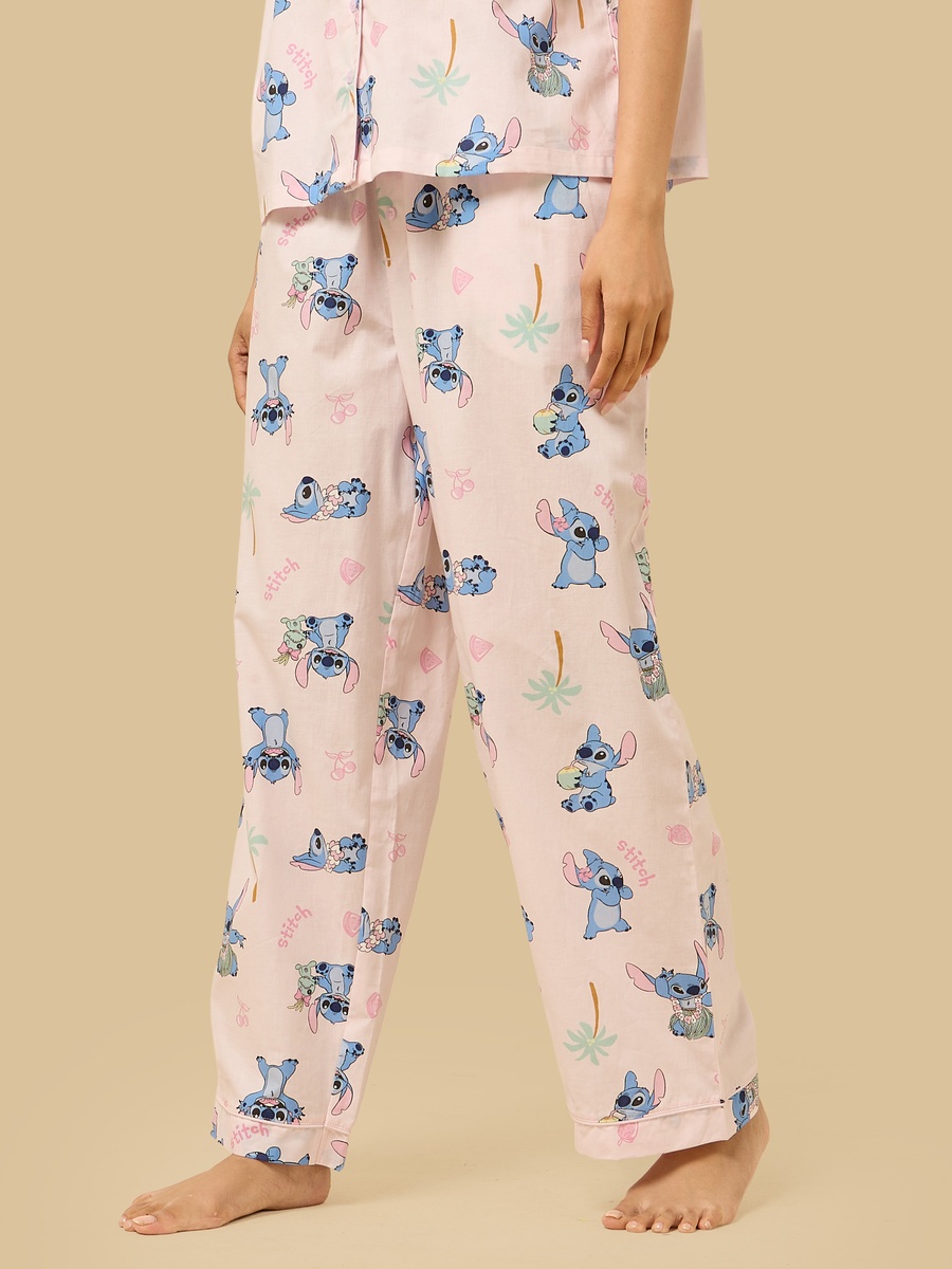 Stitch Print Cotton Pyjama Set