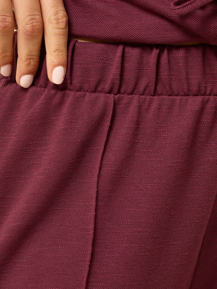 Textured Pintuck Wide Leg Pants