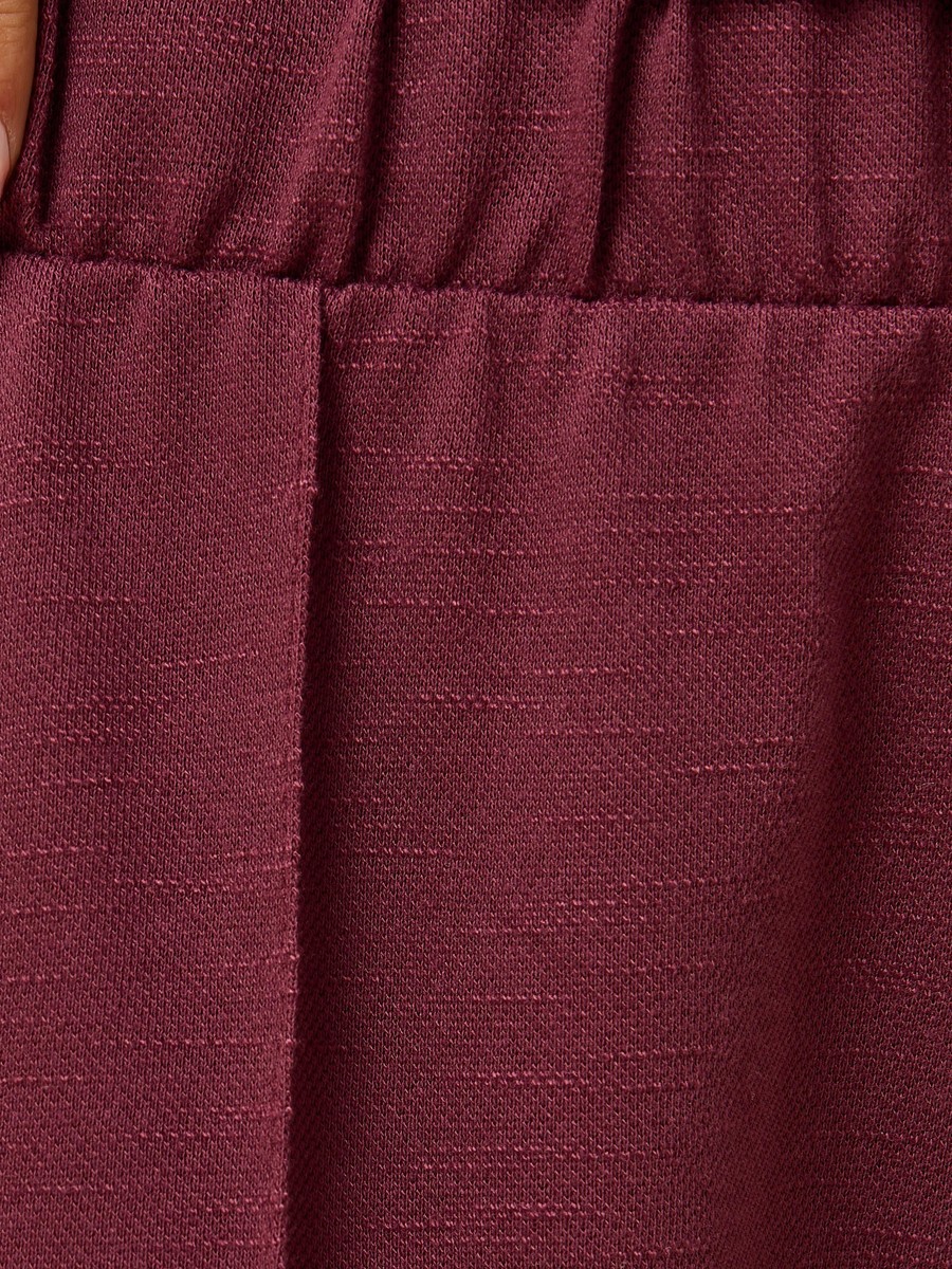 Textured Pintuck Wide Leg Pants