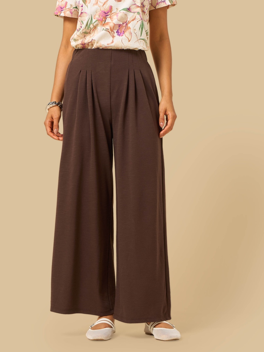 Pleated Wide Leg Pants
