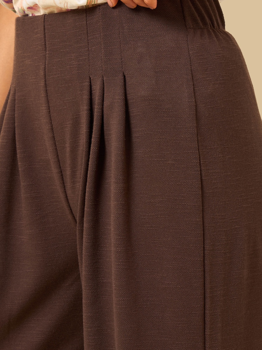 Pleated Wide Leg Pants
