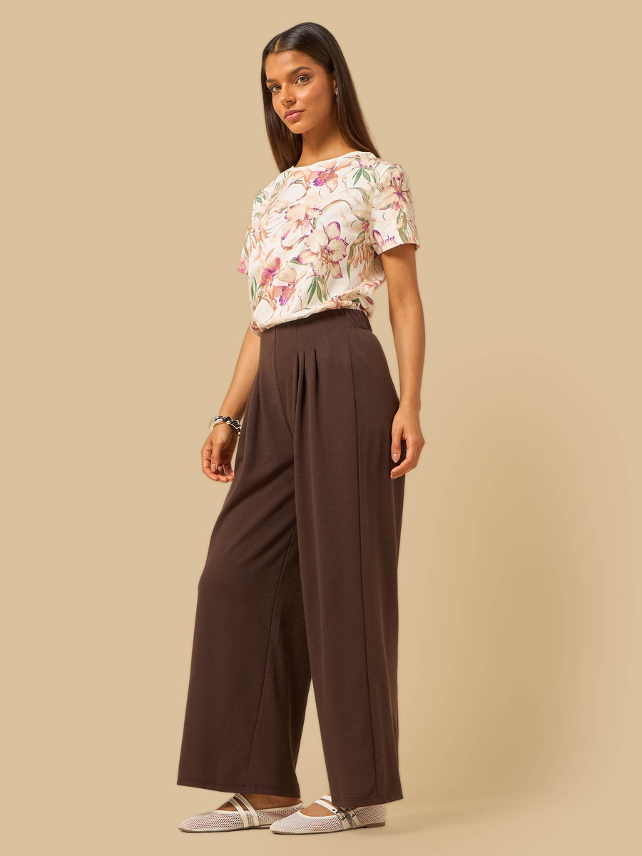Pleated Wide Leg Pants