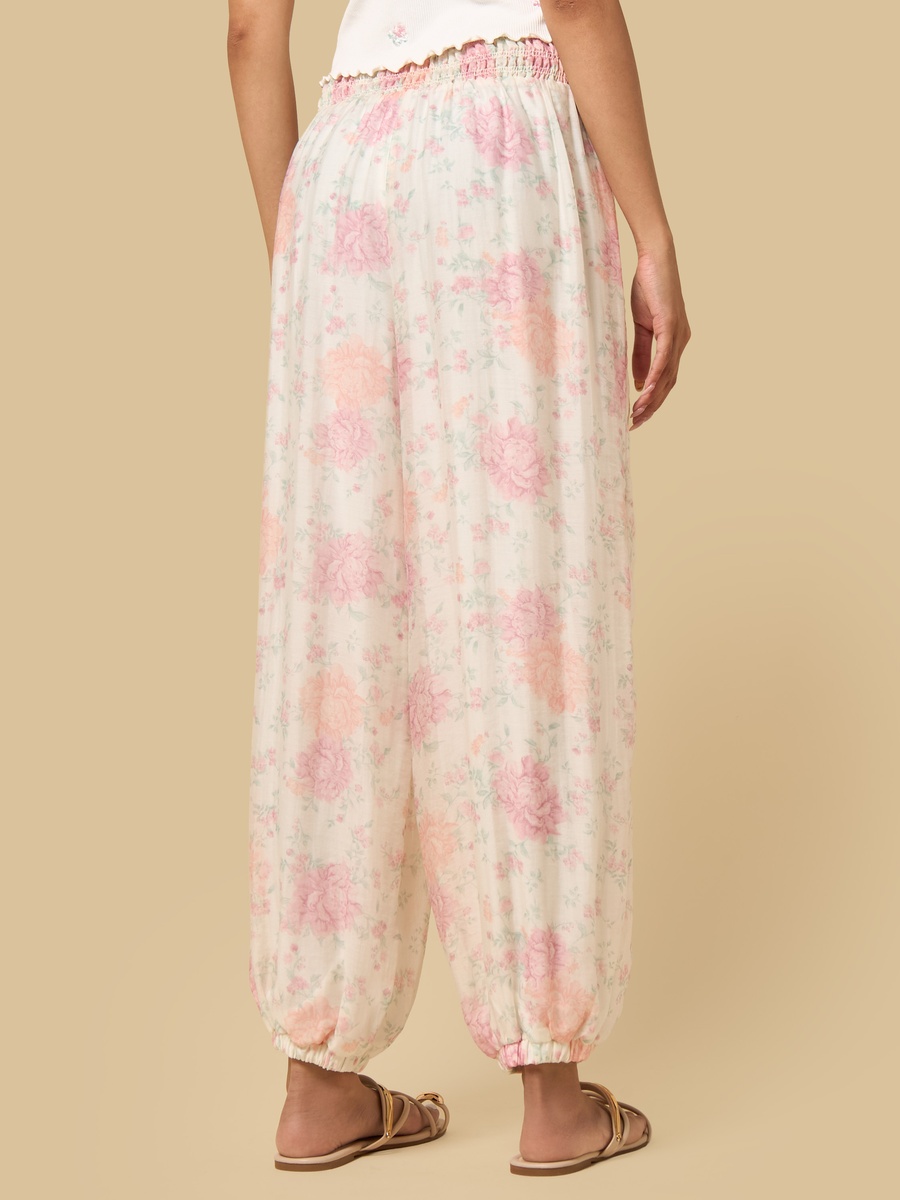 Floral Print Harem Pants
