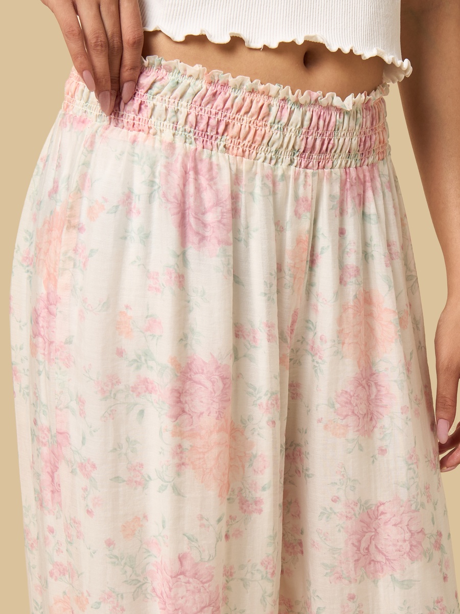 Floral Print Harem Pants