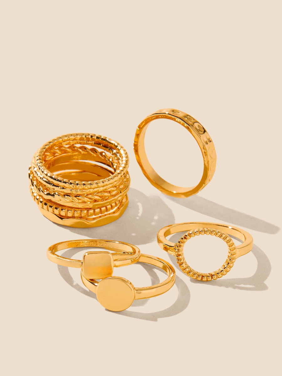 Pack of 10 - Metallic Ring
