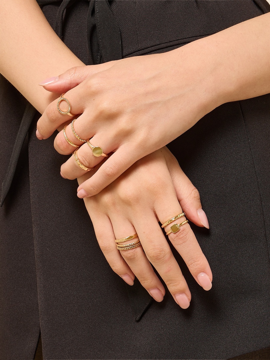 Pack of 10 - Metallic Ring