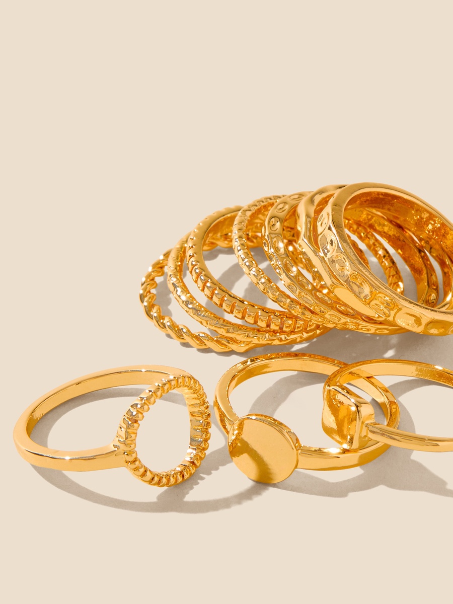 Pack of 10 - Metallic Ring