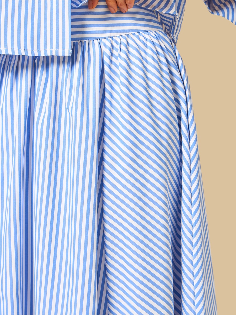 Striped Midi Skirt