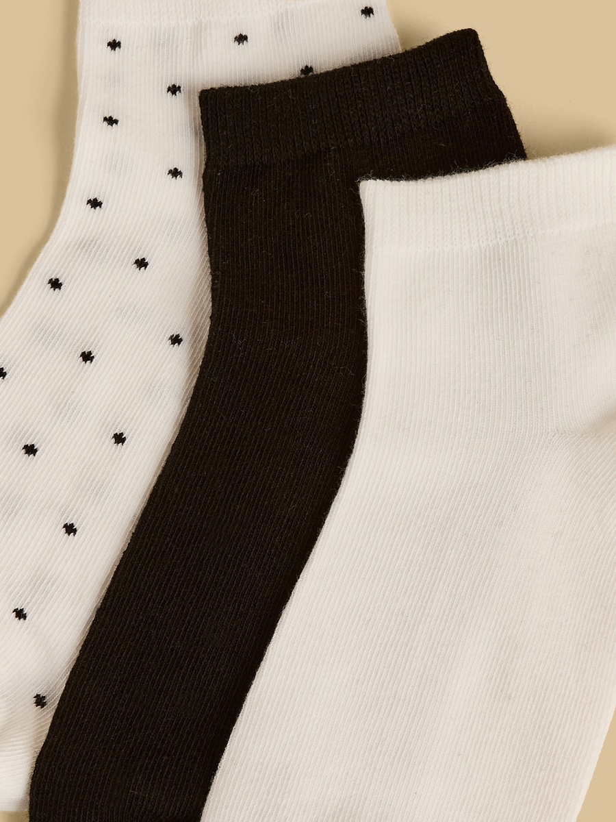 Pack of 3 - Assorted Ankle Length Socks