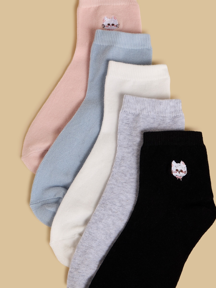 Pack of 5 - Assorted Ankle Length Socks