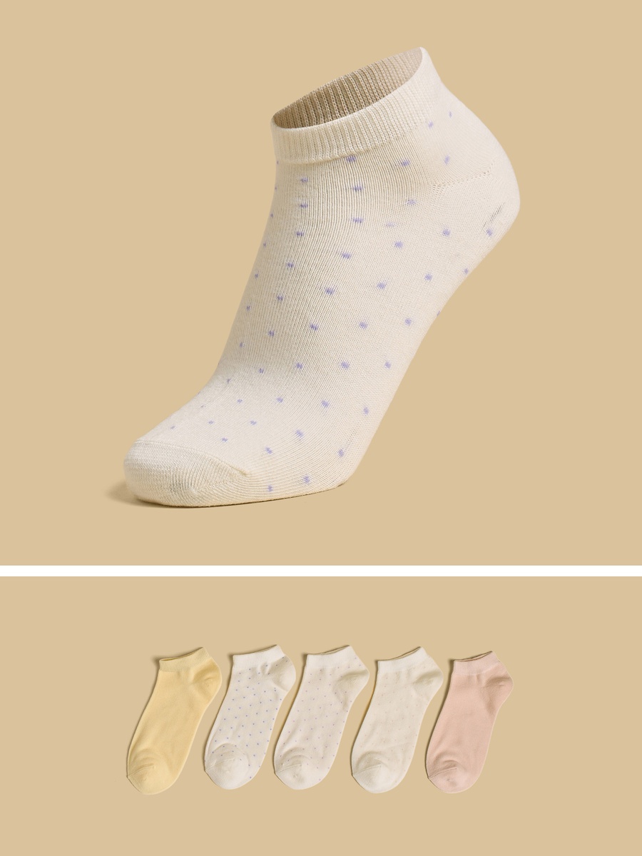 Pack of 5 - Textured Ankle Length Socks