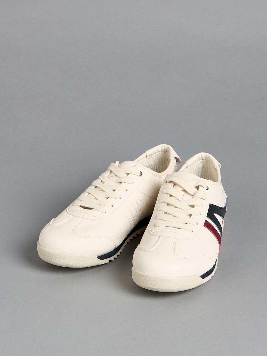 Panelled Lace-Up Sports Shoes