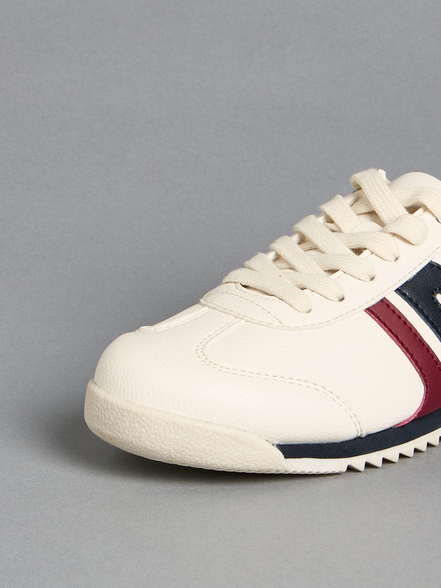 Panelled Lace-Up Sports Shoes
