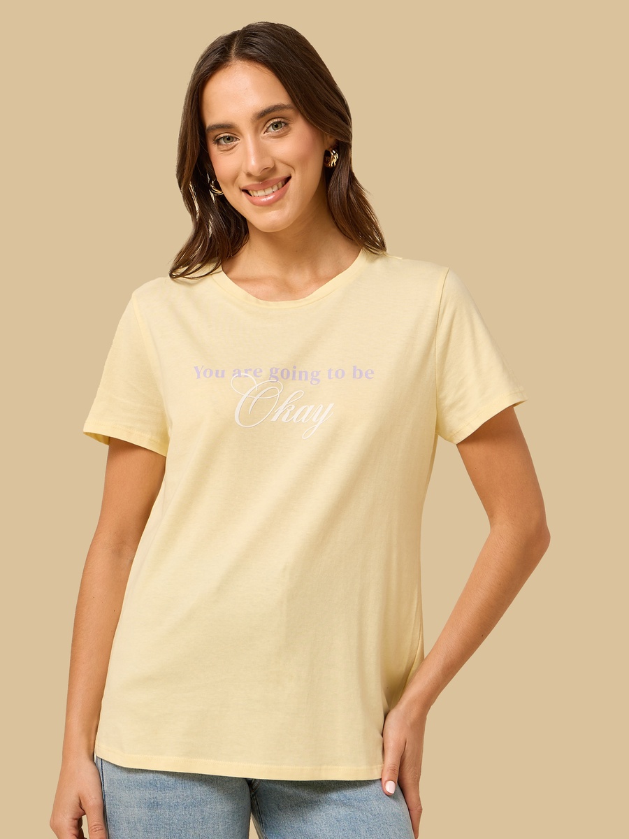 Slogan Print T-Shirt