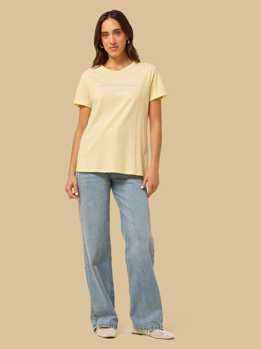 Slogan Print T-Shirt