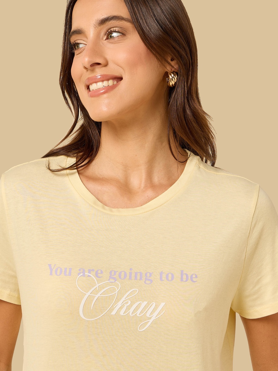 Slogan Print T-Shirt