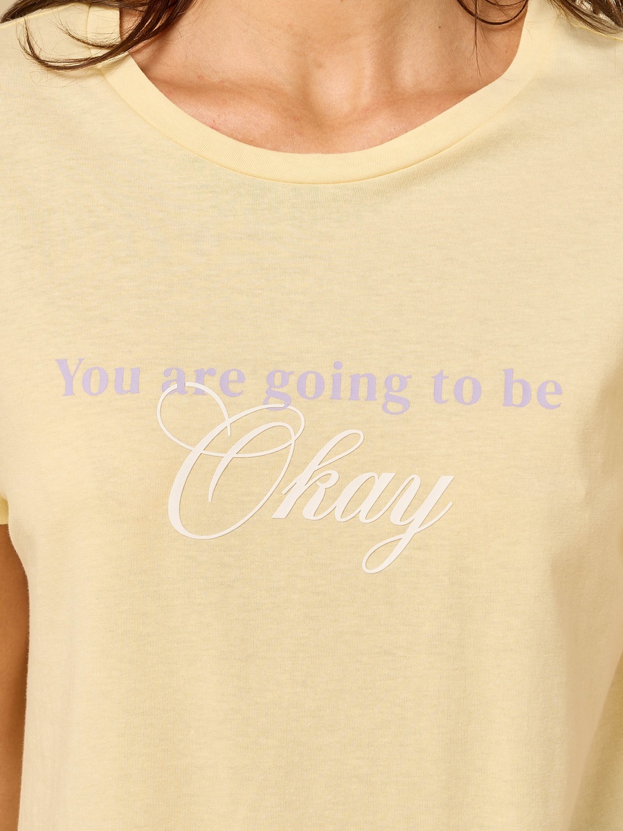 Slogan Print T-Shirt
