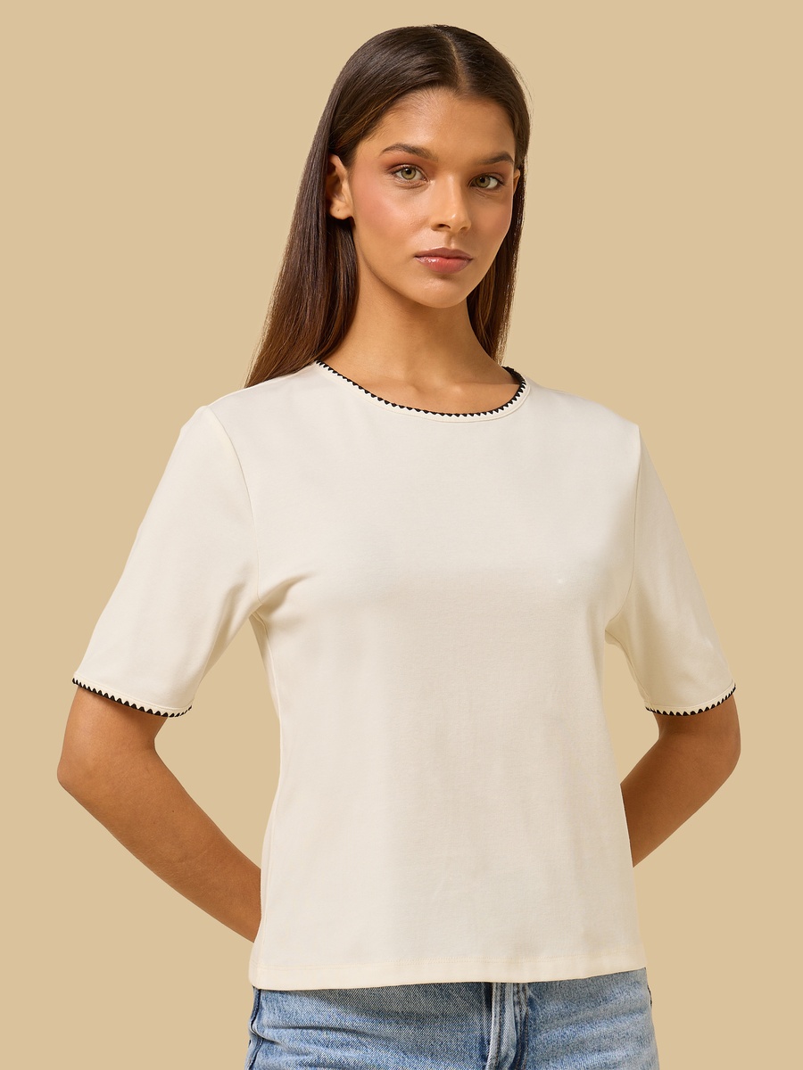 Contrast Trim T-Shirt