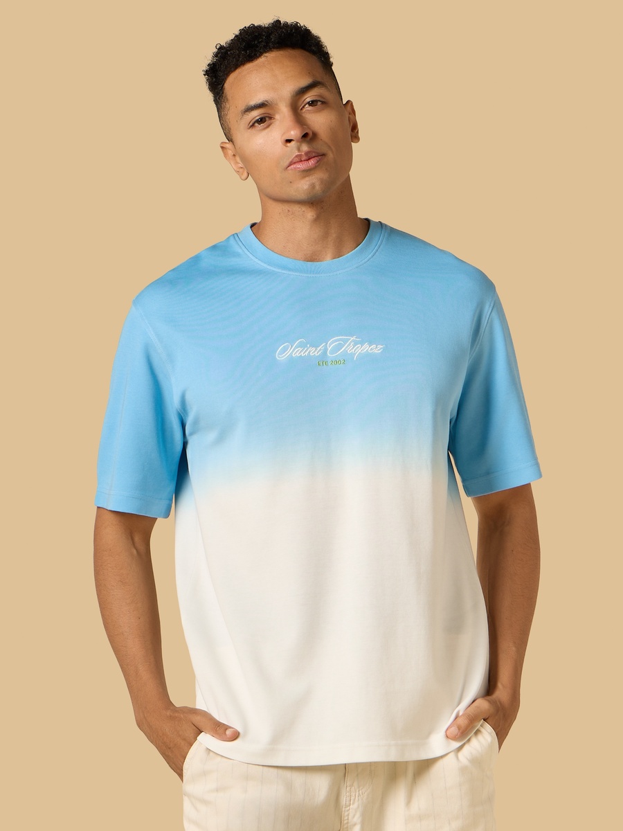 Embroidered Ombre T-Shirt