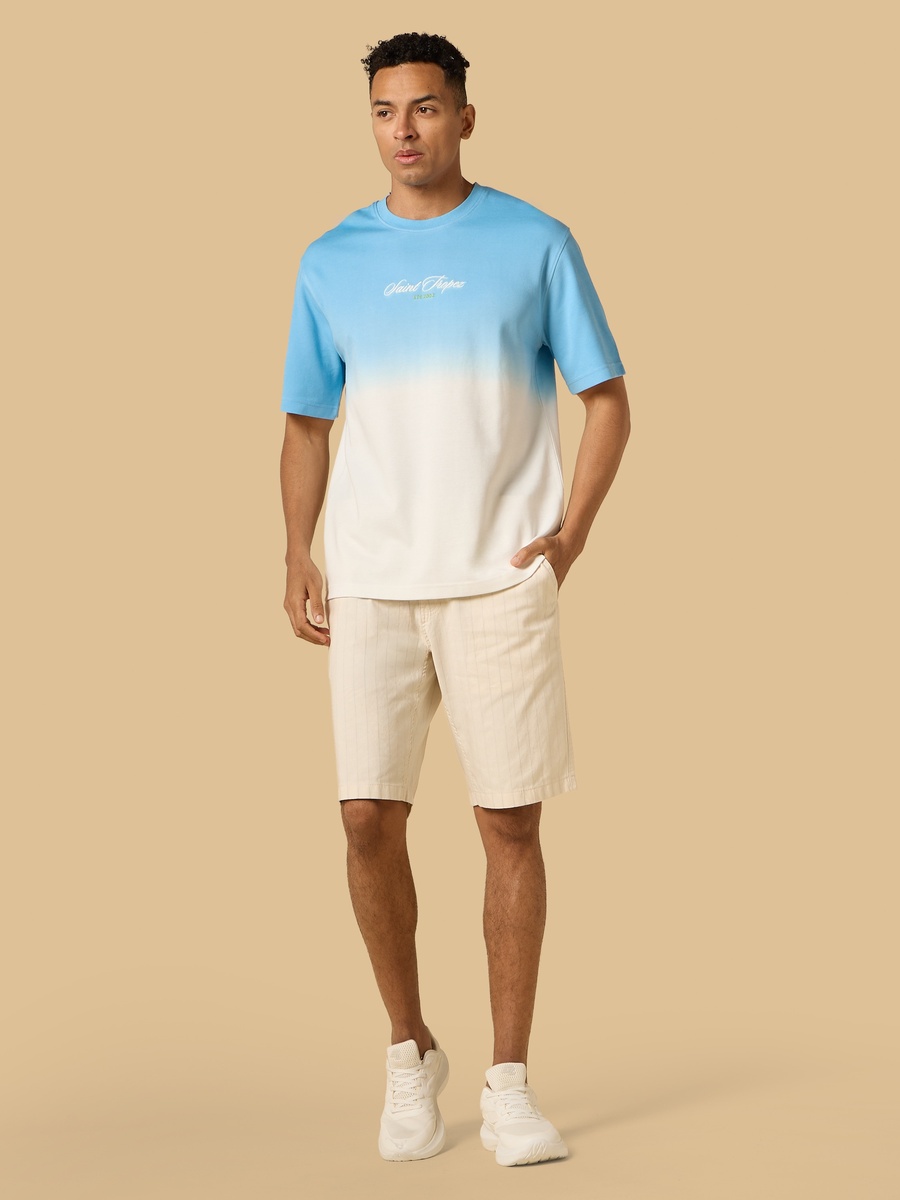Embroidered Ombre T-Shirt