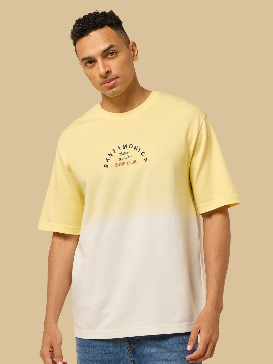 Embroidered Ombre T-Shirt