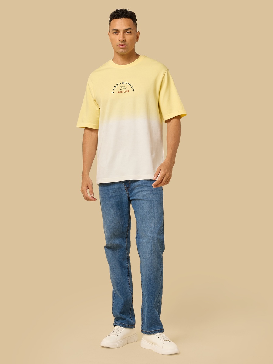 Embroidered Ombre T-Shirt