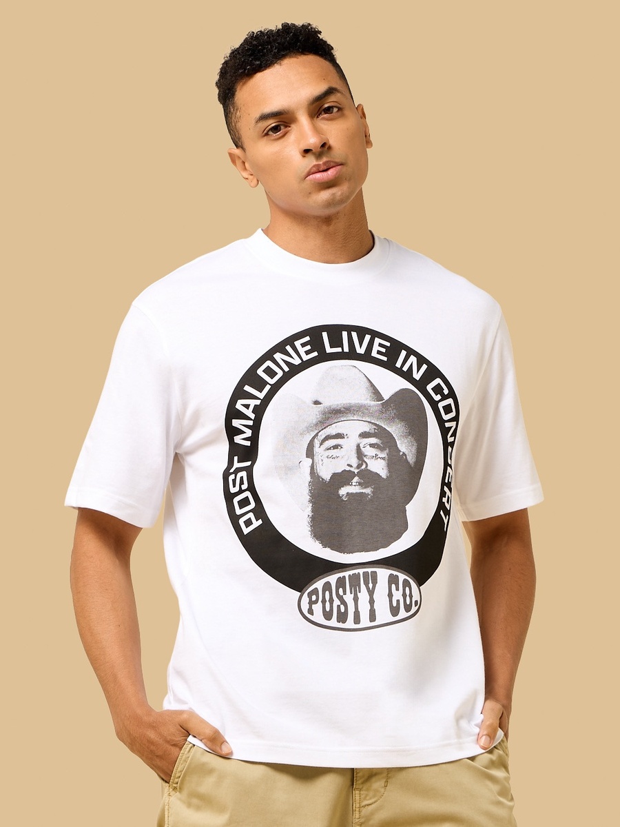 Post Malone Print Relaxed Fit T-Shirt