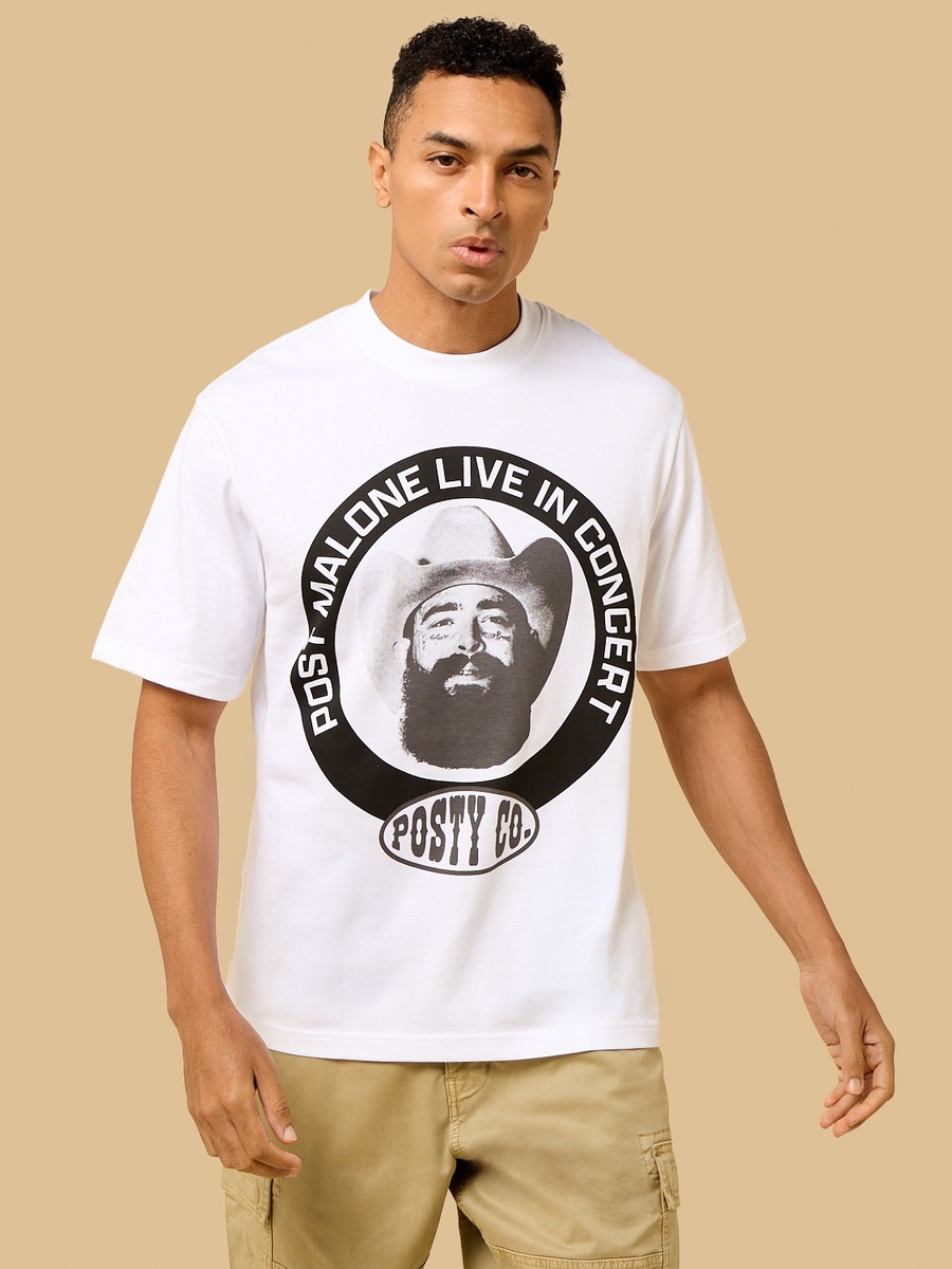 Post Malone Print Relaxed Fit T-Shirt
