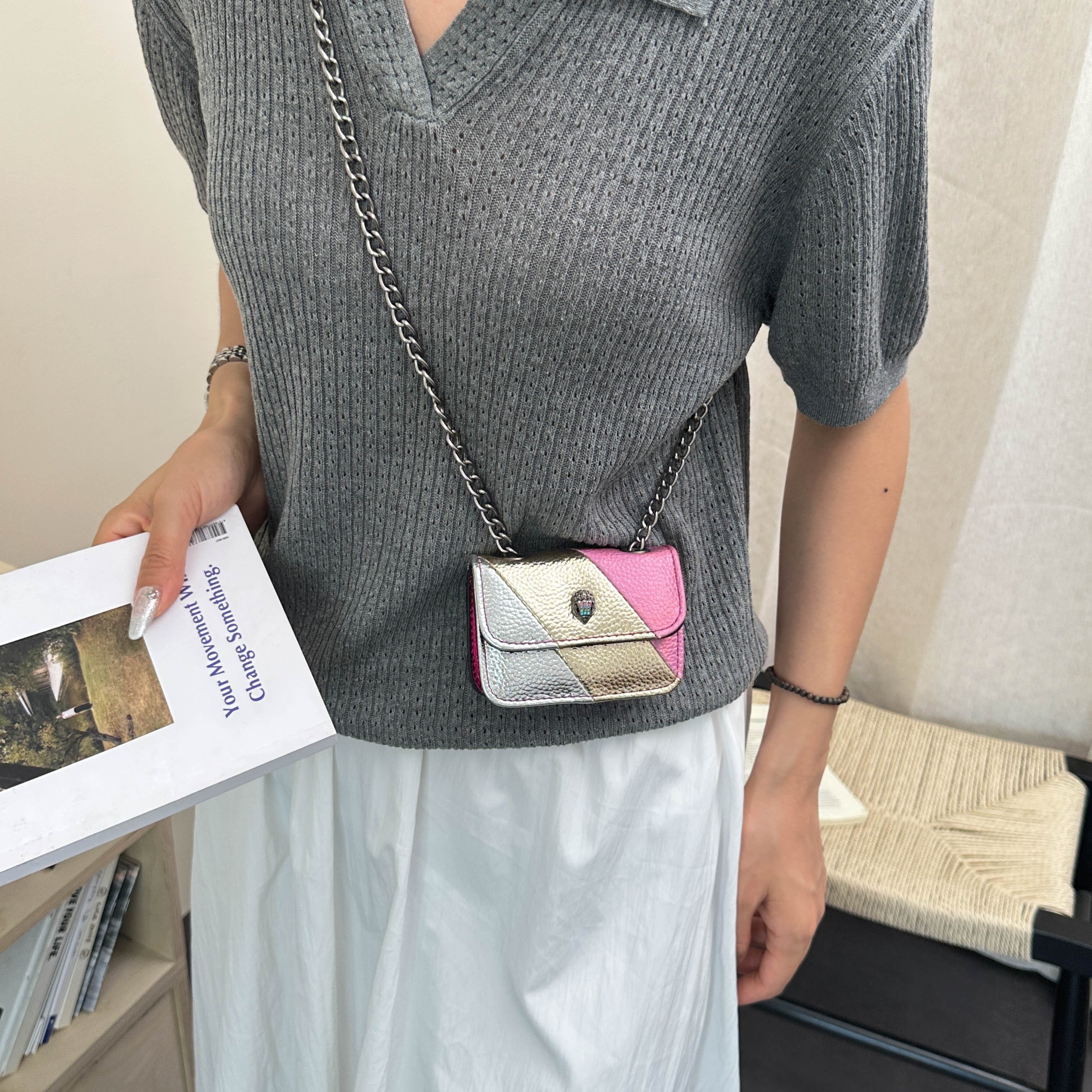 Flap Crossbody Bag with Chain Strap