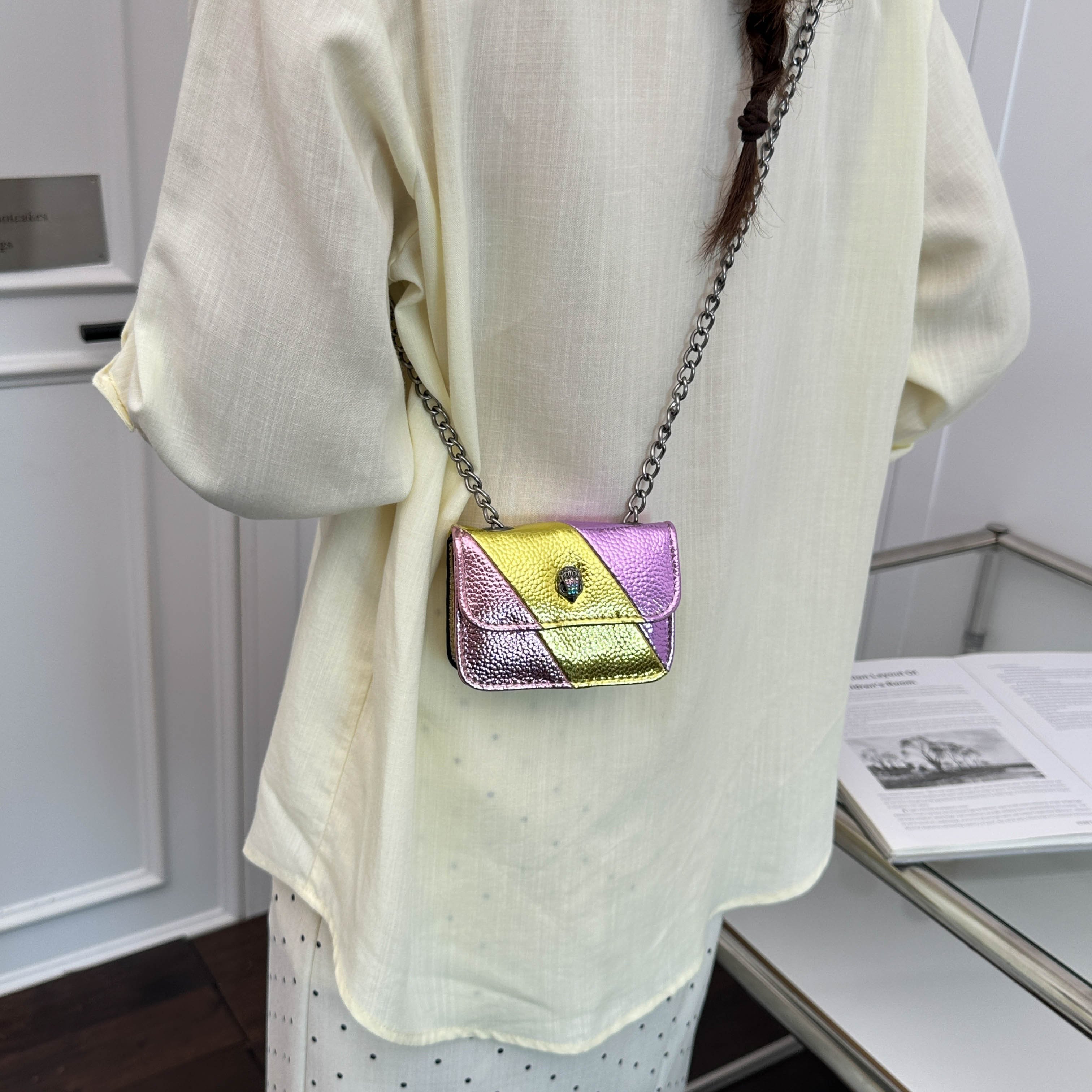 Flap Crossbody Bag with Chain Strap
