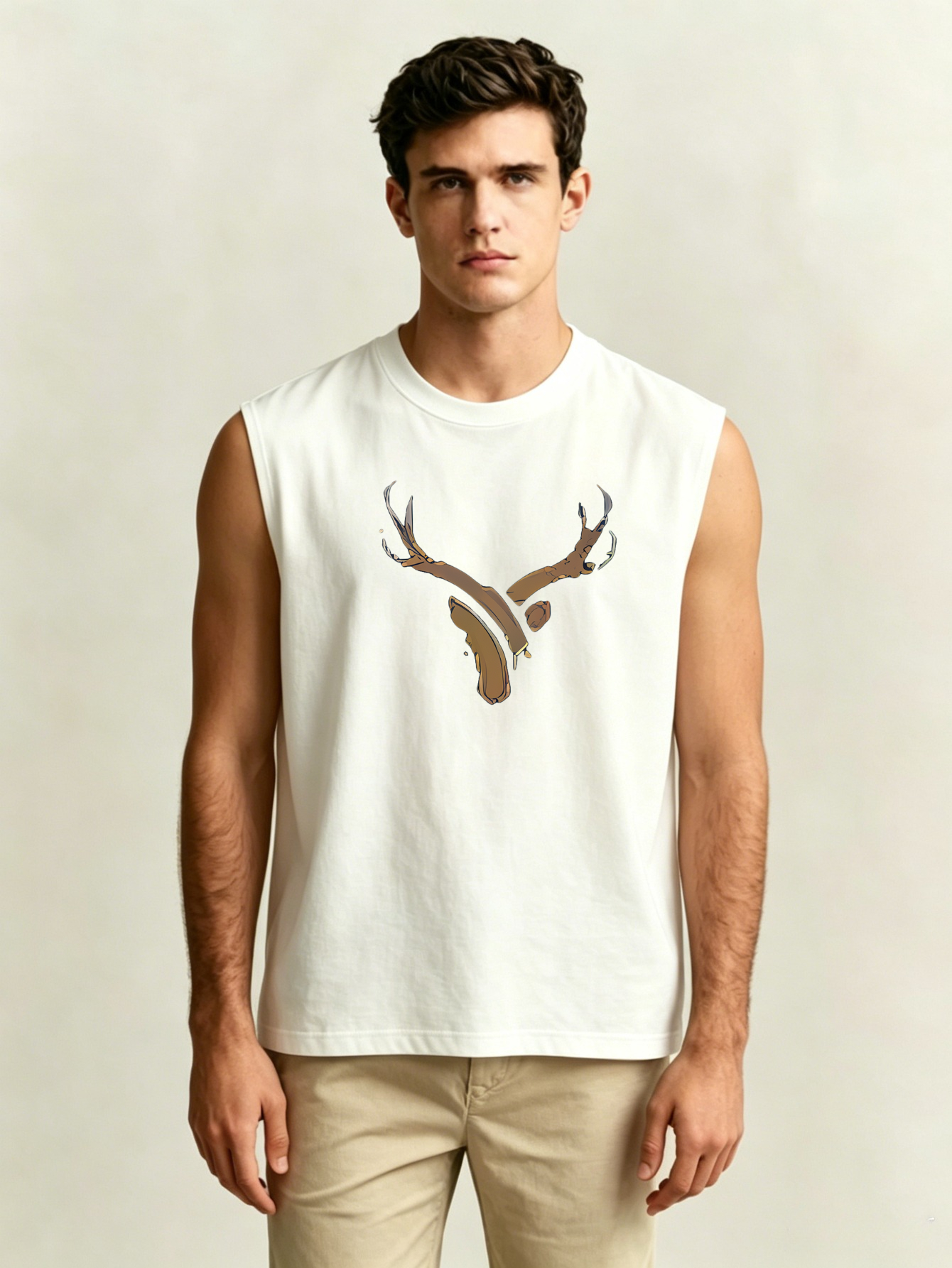 Men Printed Lightweight Tank Top
