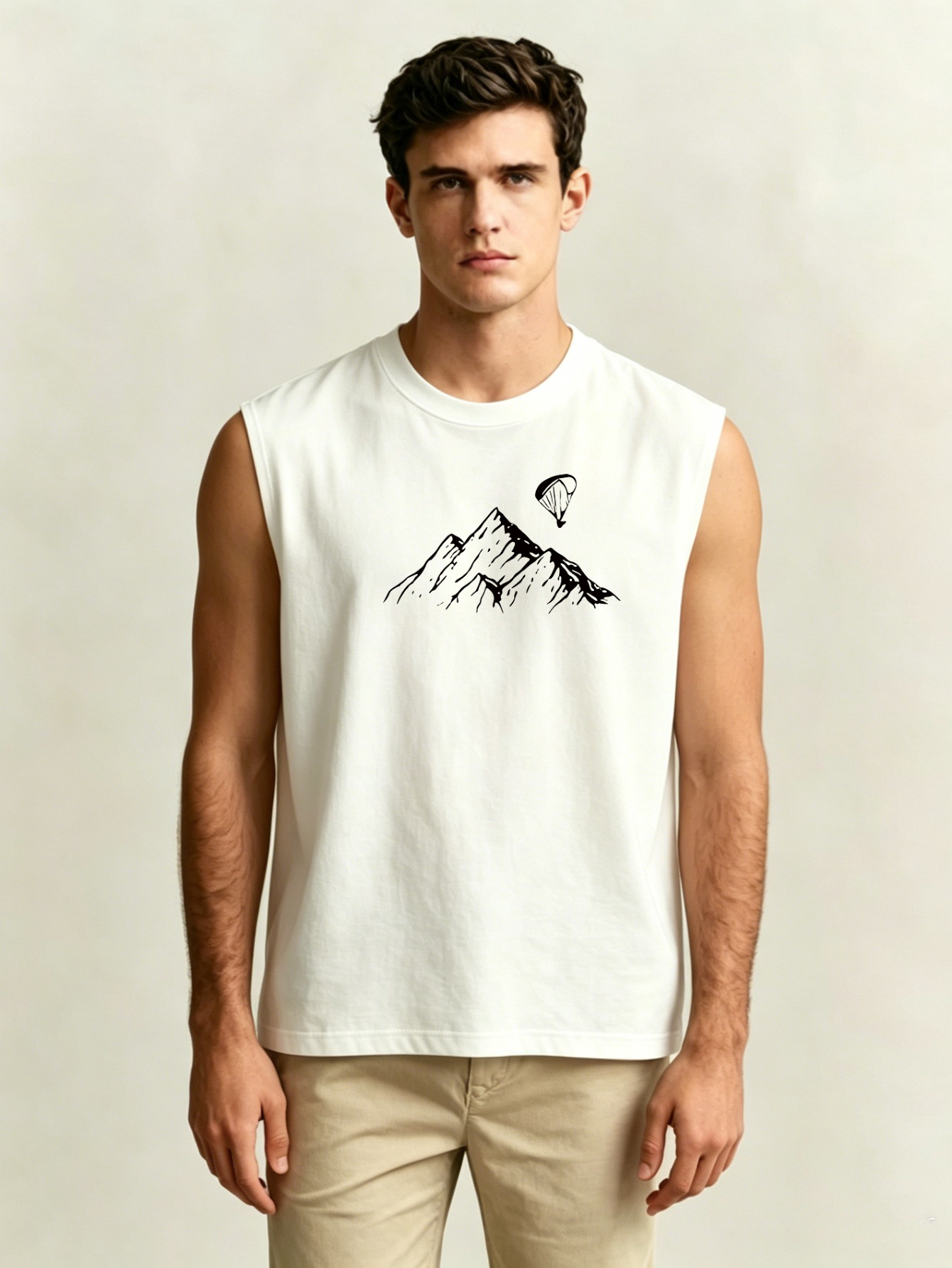 Men Printed Lightweight Tank Top