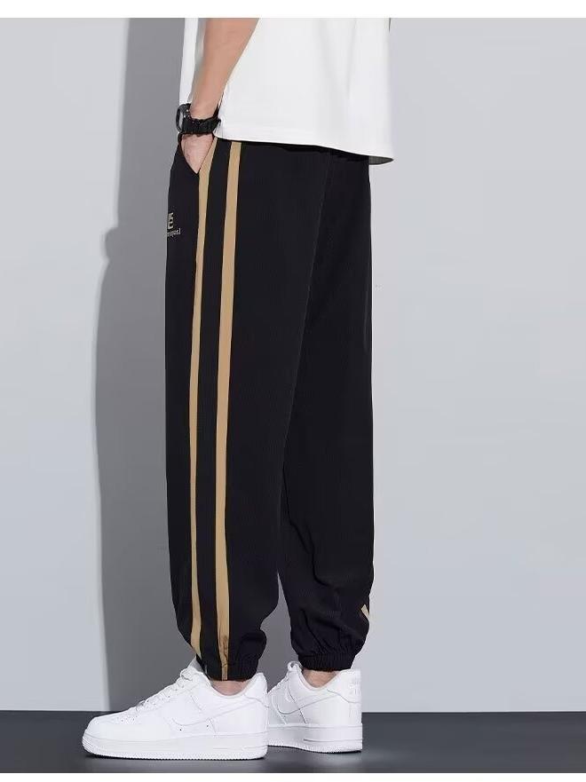 Men Multi-Stripe Casual Jogger Pants