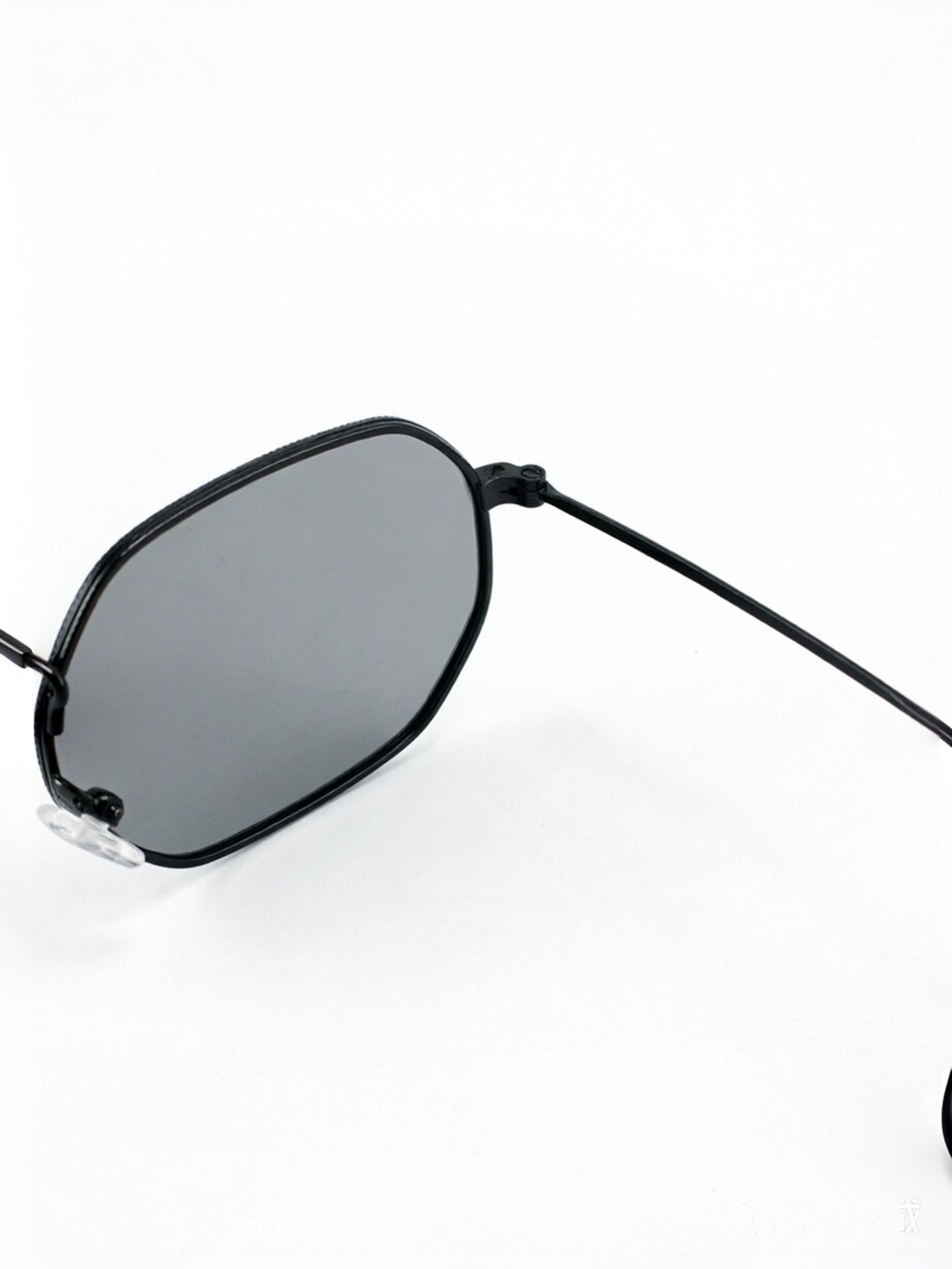 Black Round Hexagonal Sunglasses