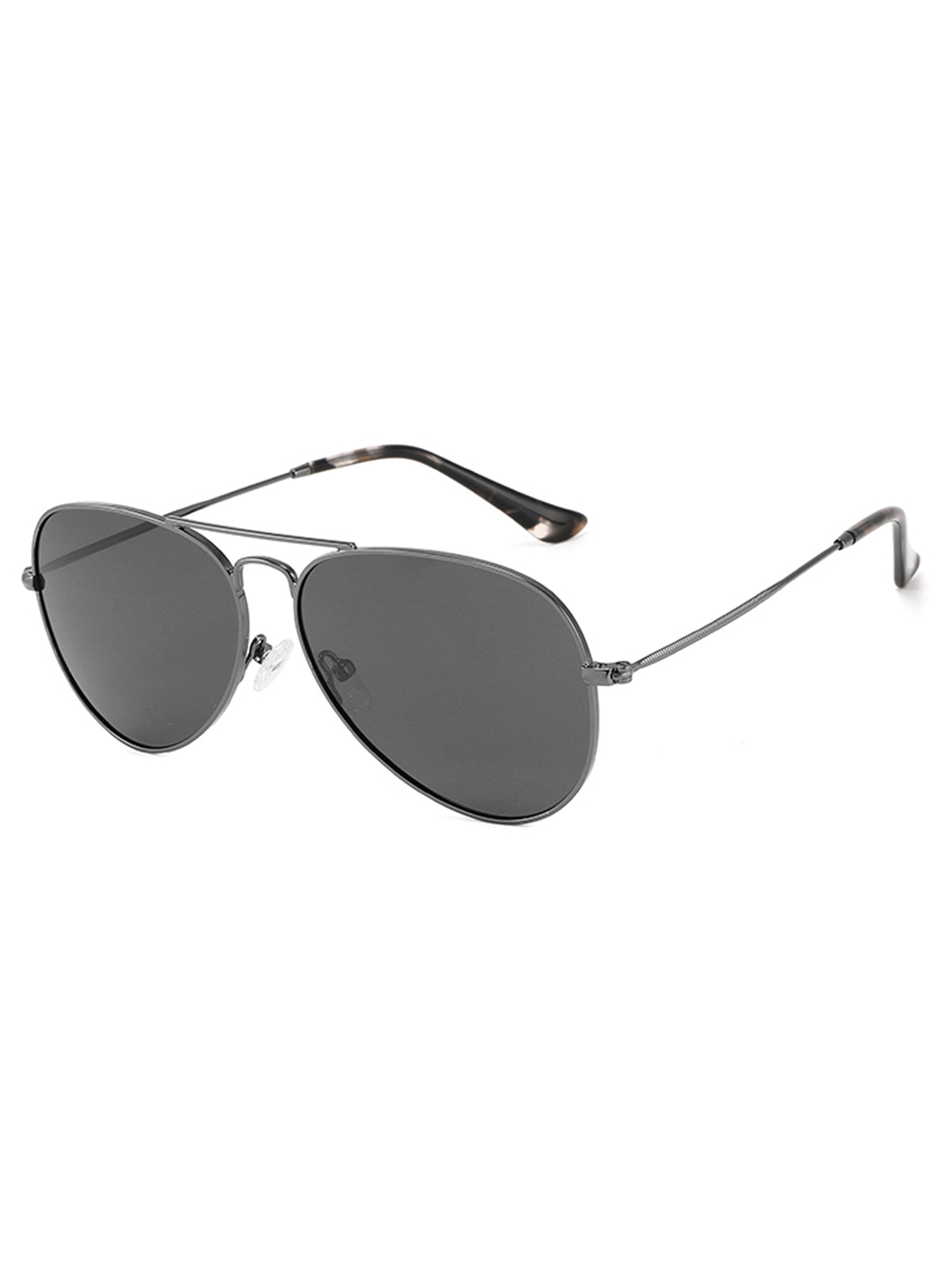 Men Black Aviator Sunglasses
