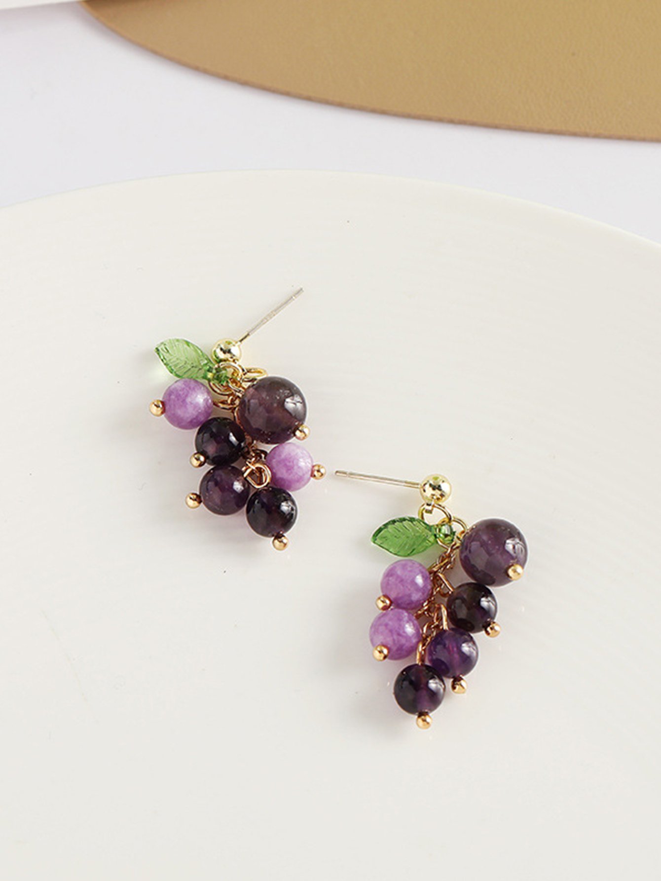 Grape Cluster Stud Earrings