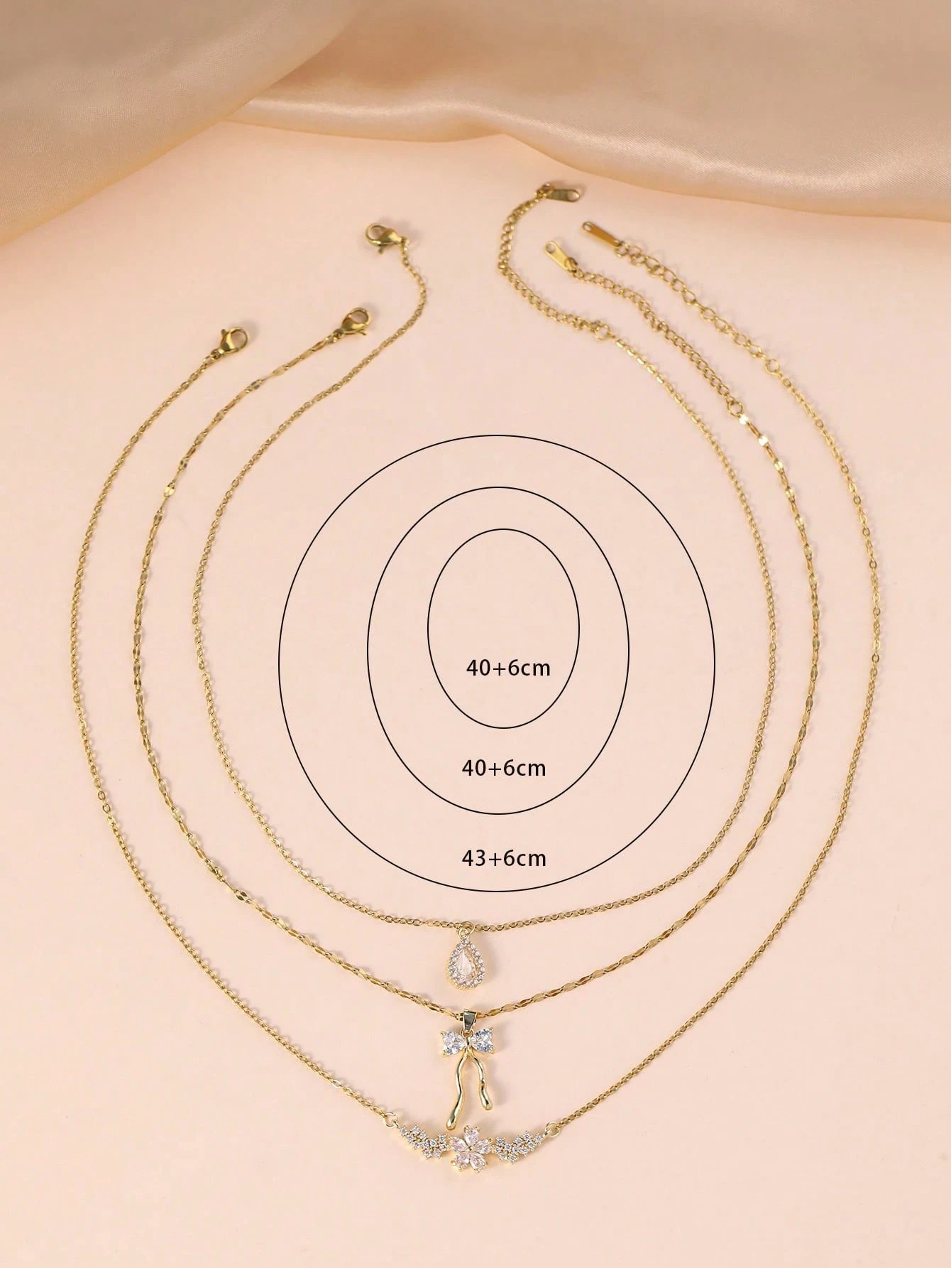 Gold Bow Tie Charm Necklace