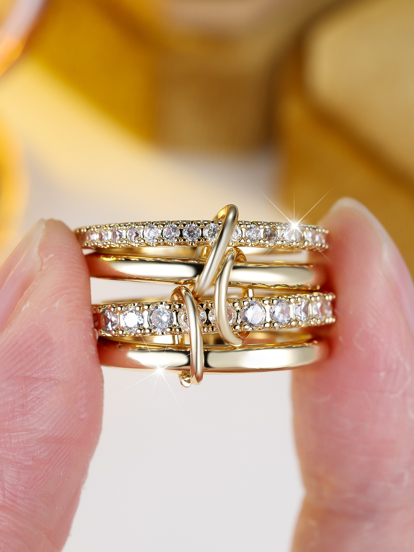 Gold Embellished Ring