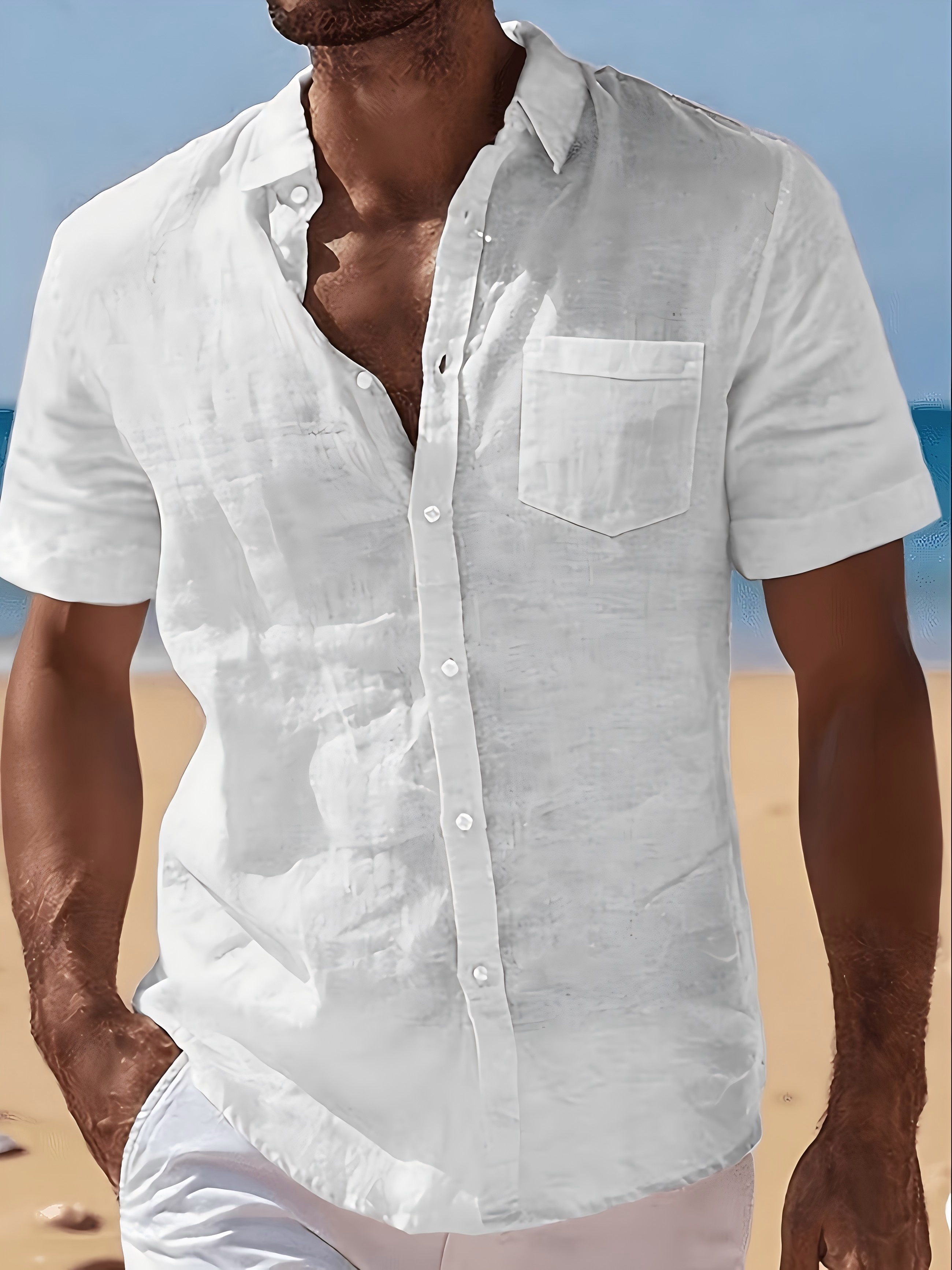White Plain Short-Sleeve Shirt