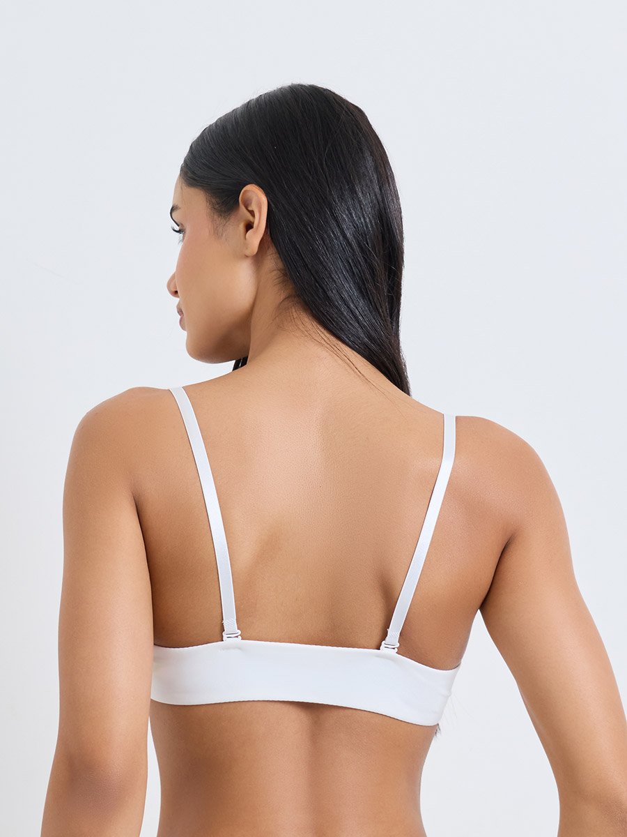 Pack of 2 - Padded Wired Front Clasp Plunge Bra