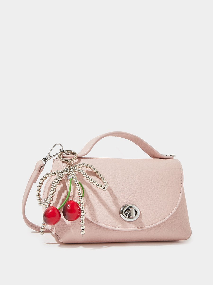 Pink Cherry Charm Handbag