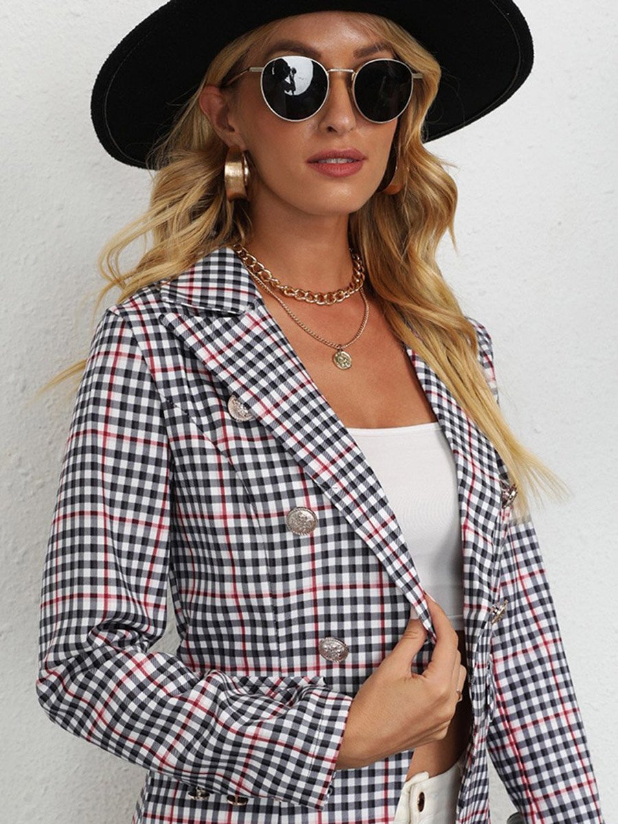 Pink Checked Jacket