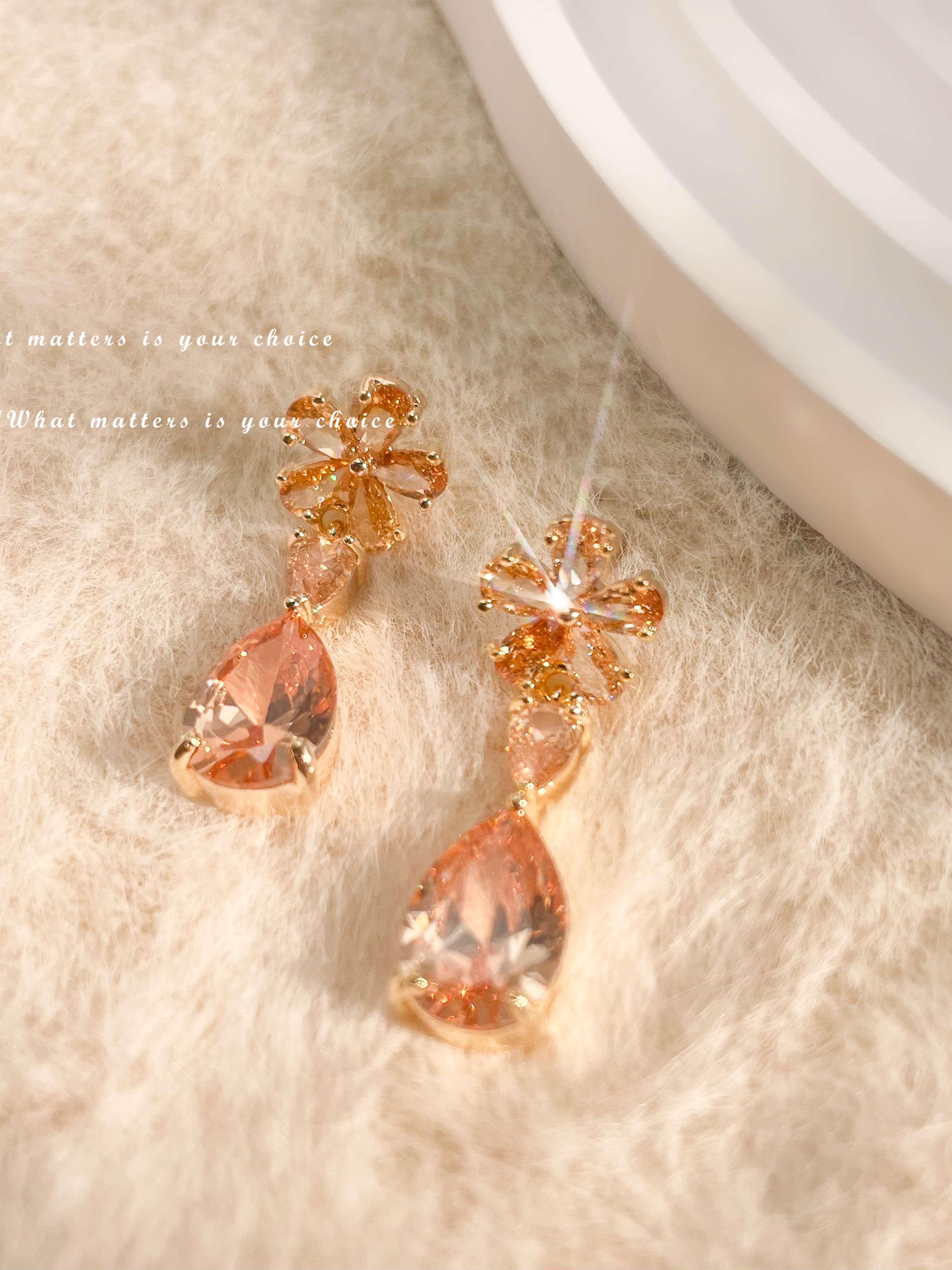 Multi-Gemstone Dangle Earrings